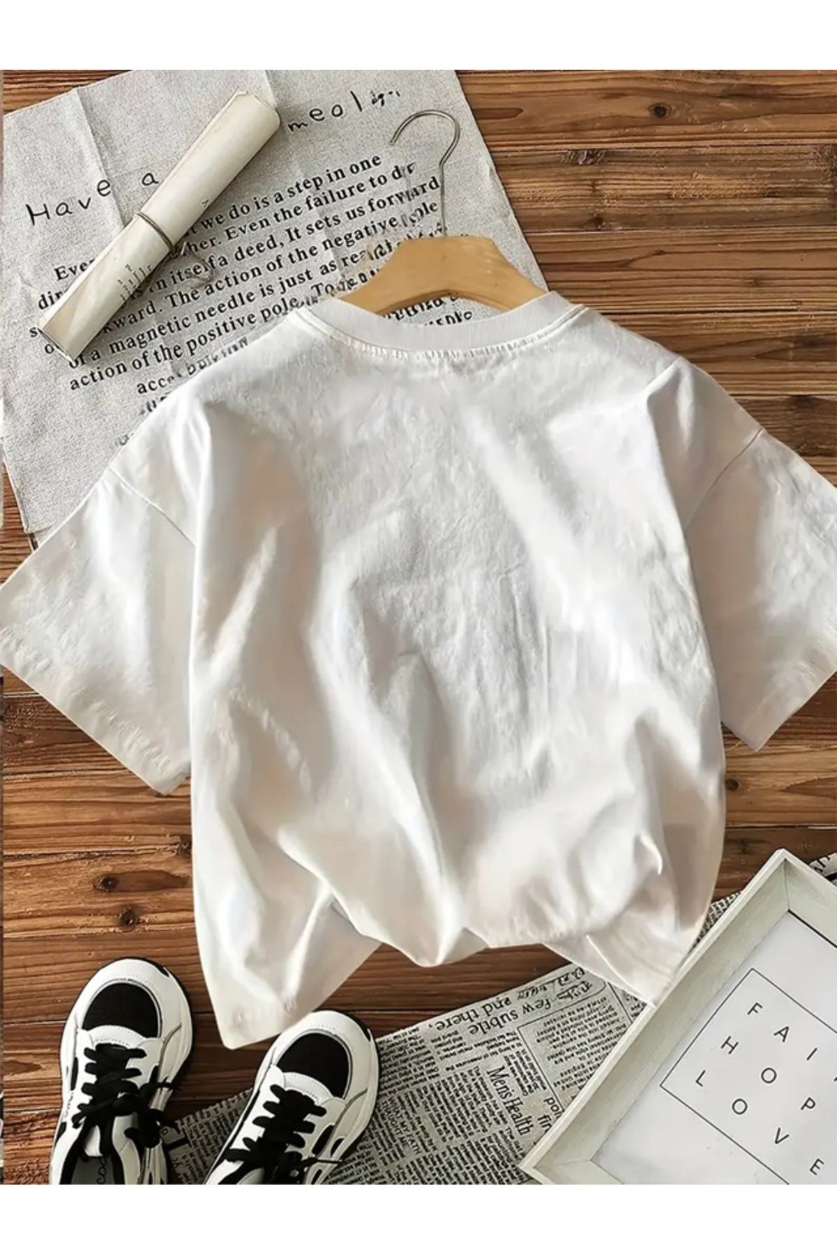 Strawberry Baskılı Unisex Oversize T-shirt