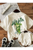 Mojito Sırt Baskılı Oversize T-shirt