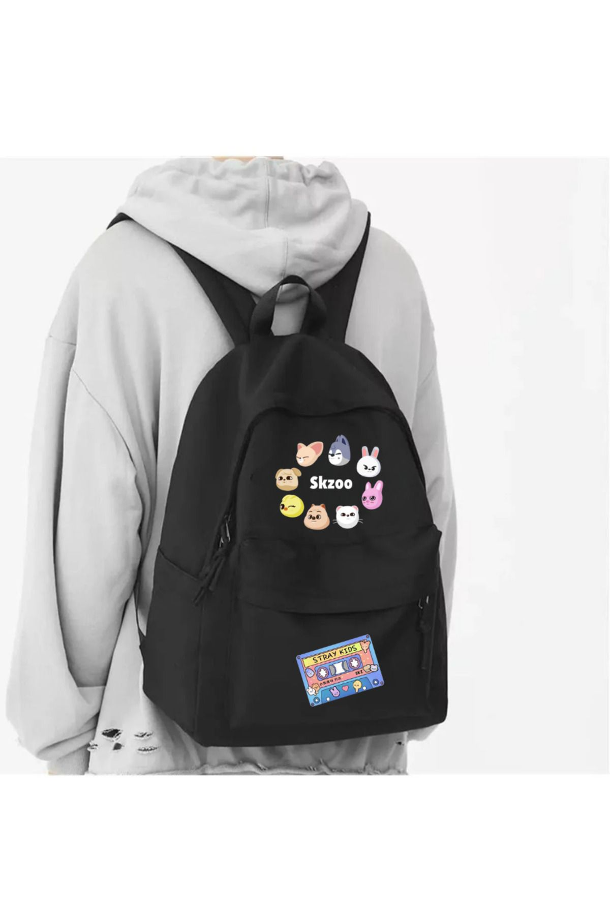 Skzoo Stray Kids Baskılı Okul, Dershane, Kurs Sırt Çantası