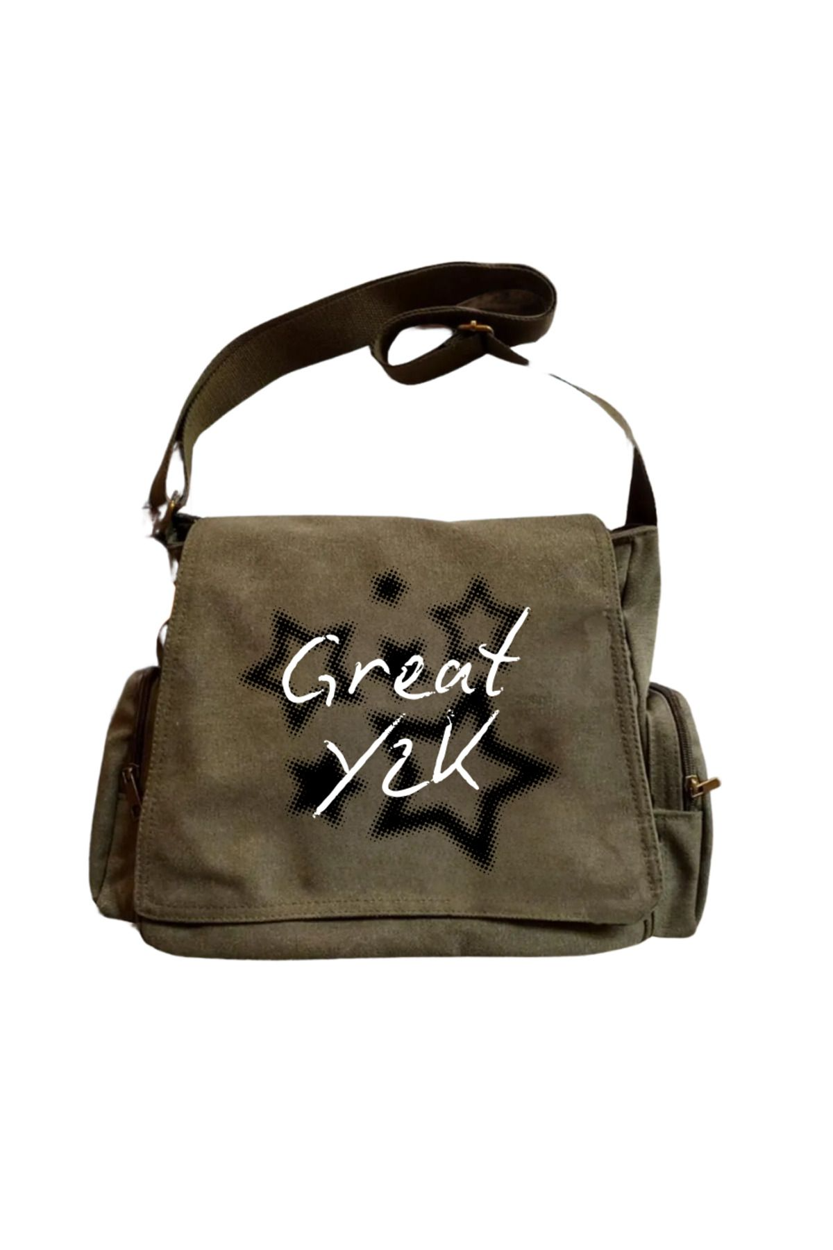 Great Y2k Unisex Yeşil Postacı Çantası