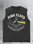Pink Floyd Atlet Bisiklet Yaka Yıkamalı Vintage Unisex Oversize T-Shirt