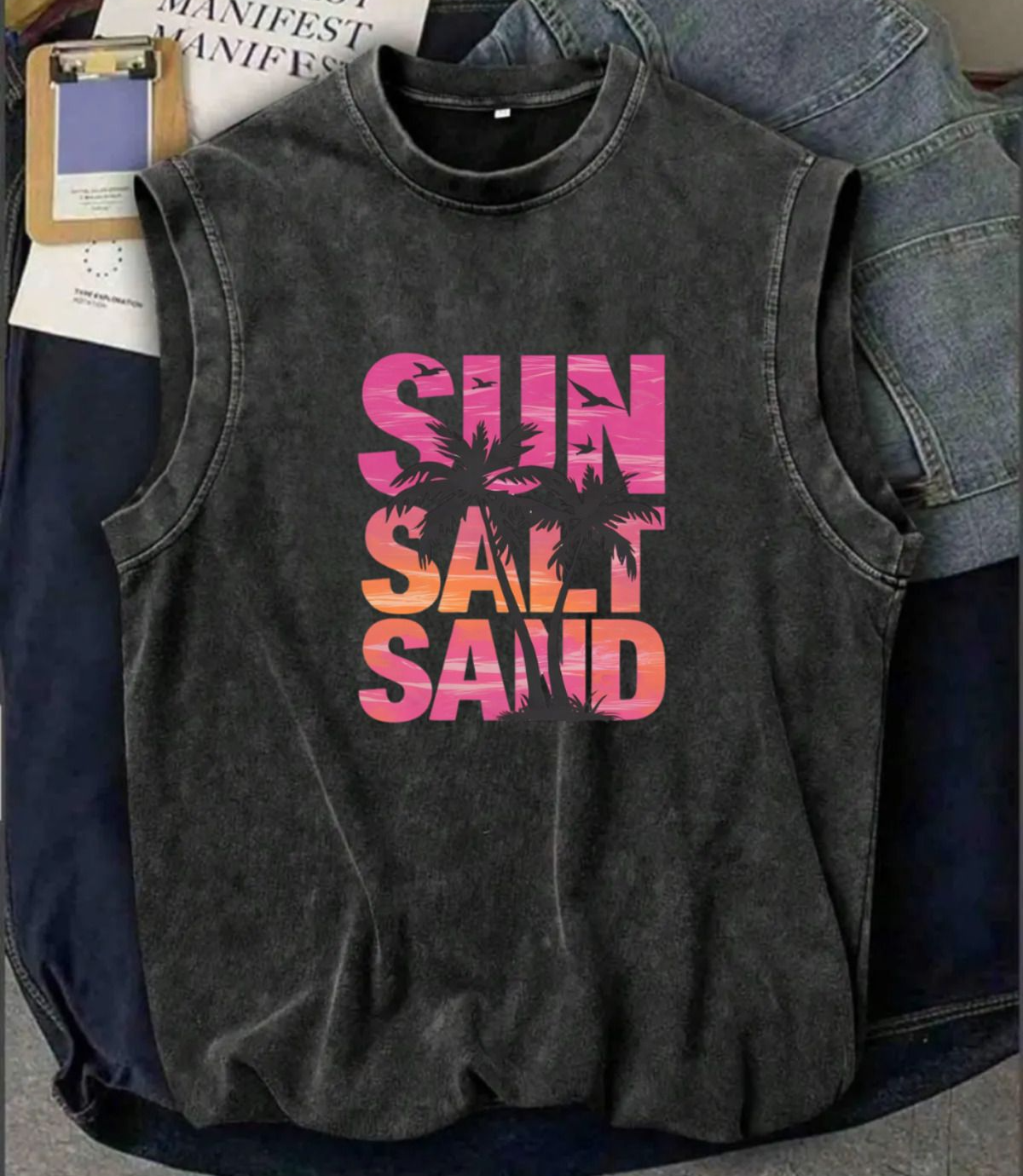 Holiday Line Sun Salt Sand Unisex Vintage Eskitme Atlet