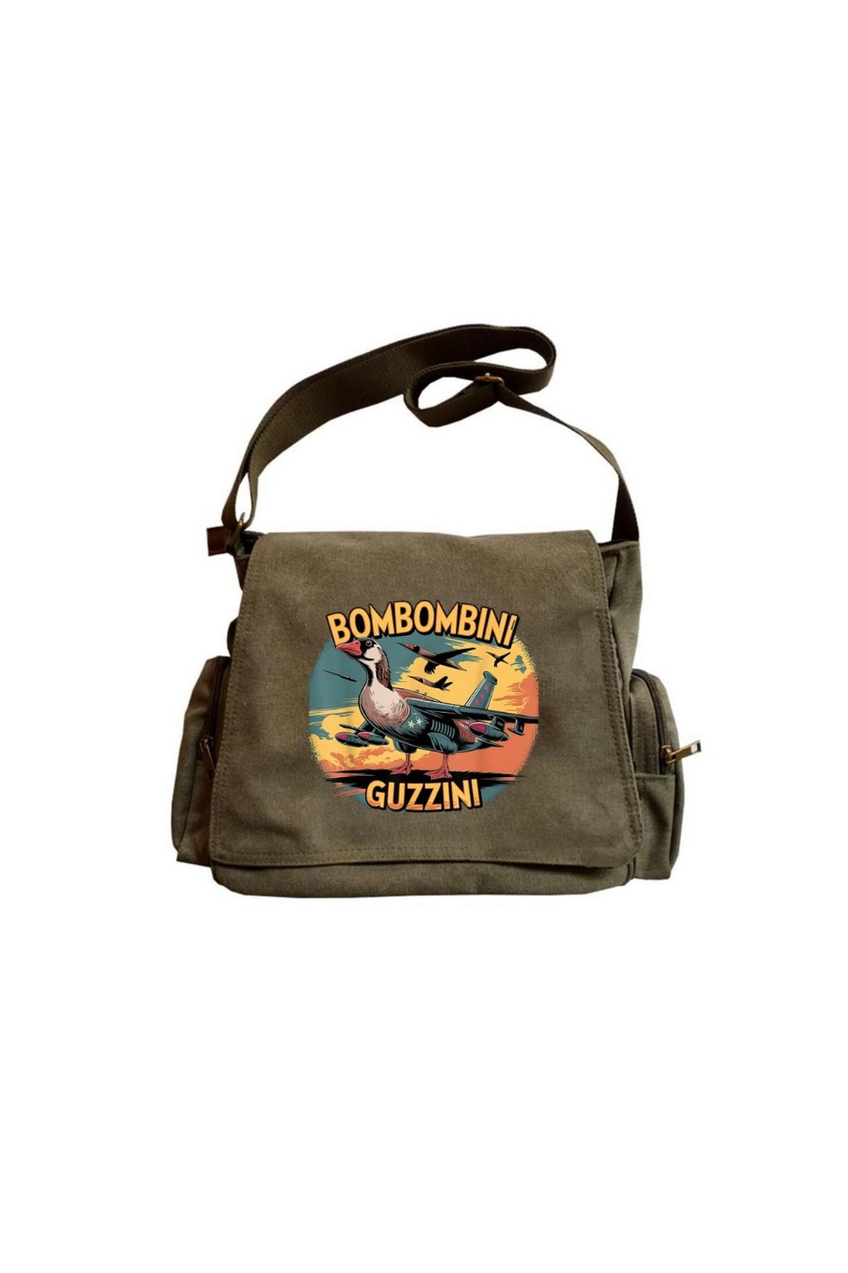 Bombombini Guzzini Baskılı Unisex Postacı Çantası