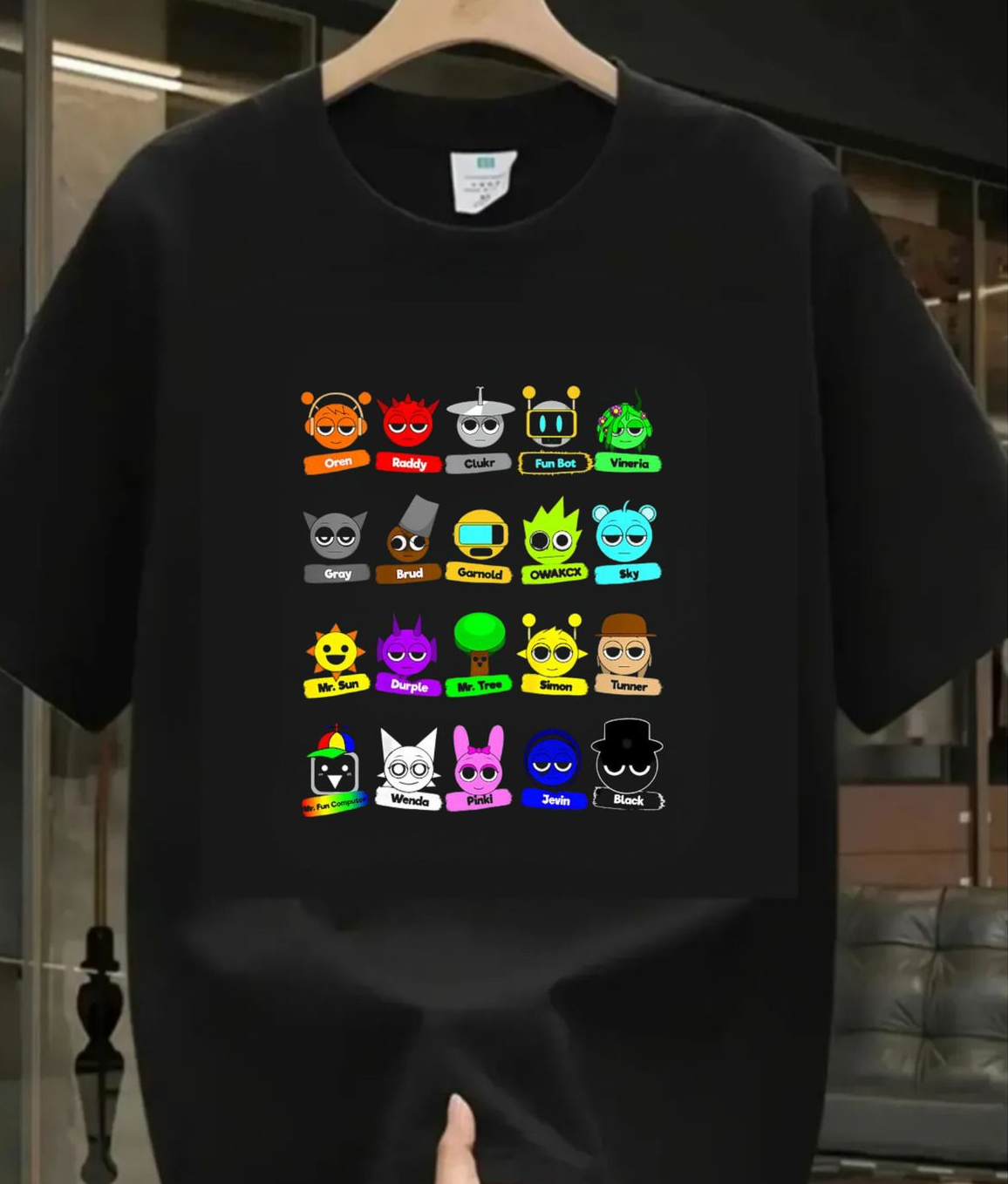 Sprunki Kids Baskılı T-shirt