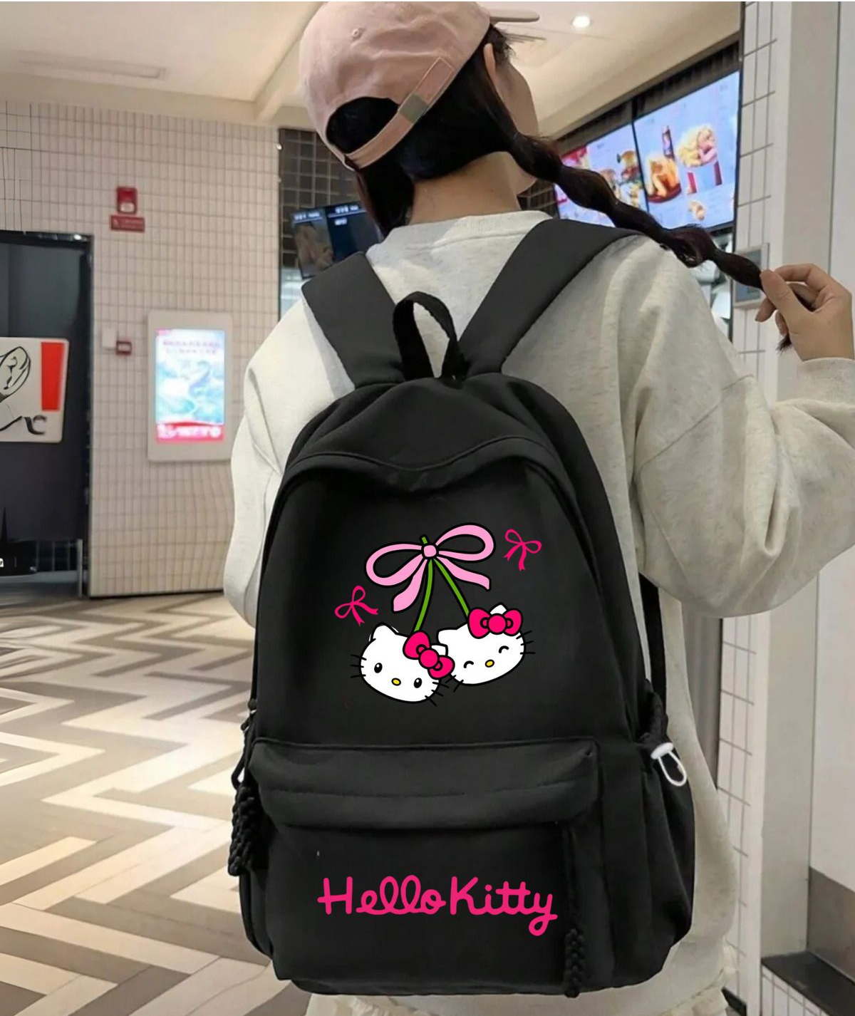 Hello Kitty Baskılı Okul, Dershane, Kurs Sırt Çantası