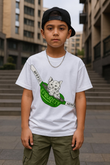Cute Cat Kids Design Unisex Oversize T-Shirt