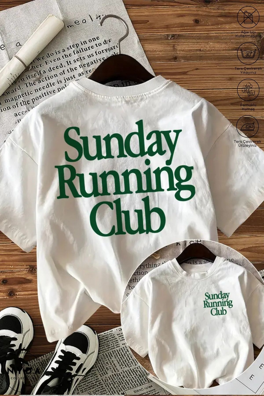Sunday Running Club Unisex Oversize T-shirt