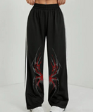 Spider Web Oversize Lastikli Baggy Eşofman Altı