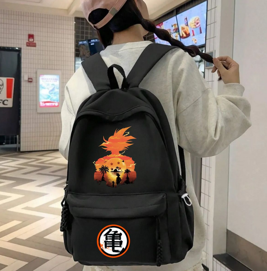 Anime Dragon Ball Baskılı Unisex Okul Sırt Çantası