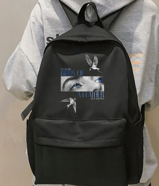 Billie Eilish Baskılı Unisex Okul Sırt Çantası