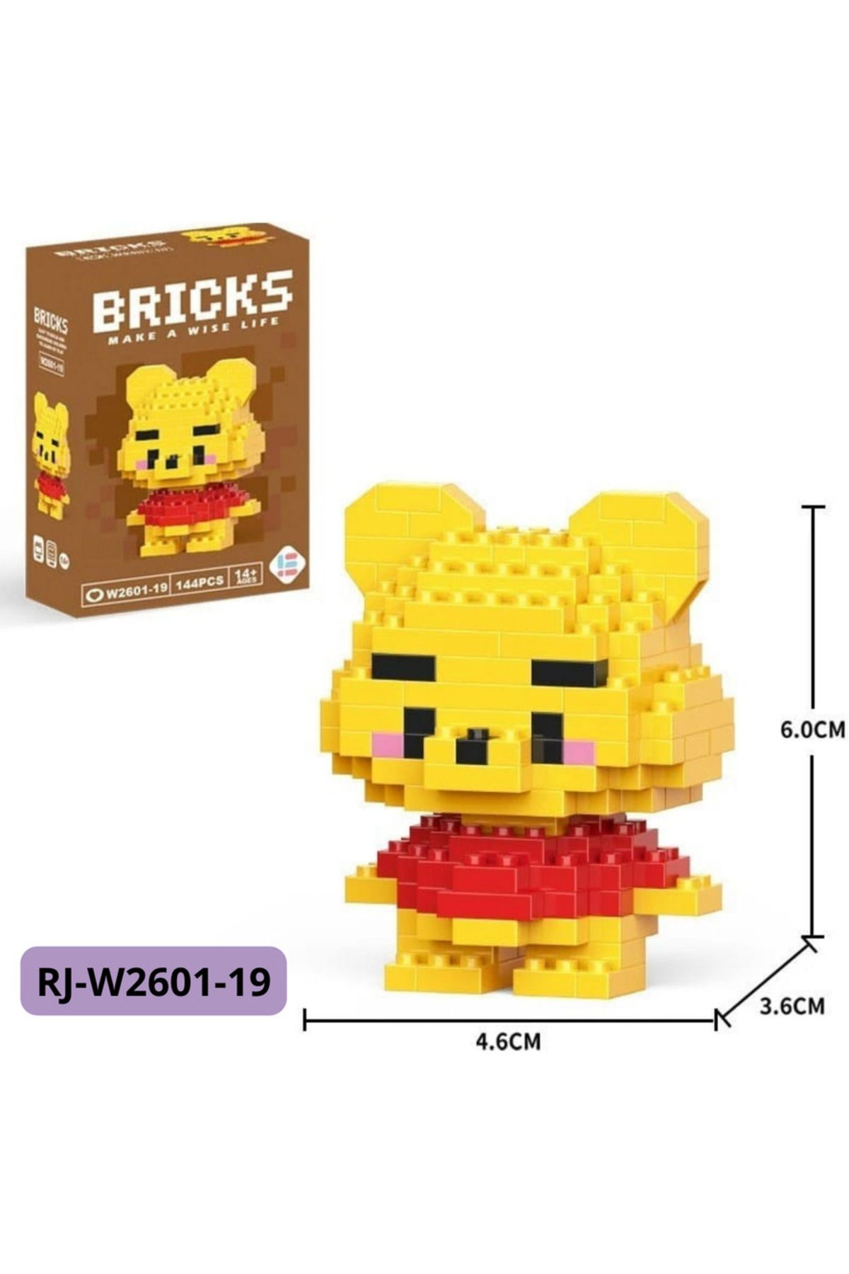 Winnie The Poo and Tiger Küçük Parçacık LEGO Masaüstü Dekorasyonu