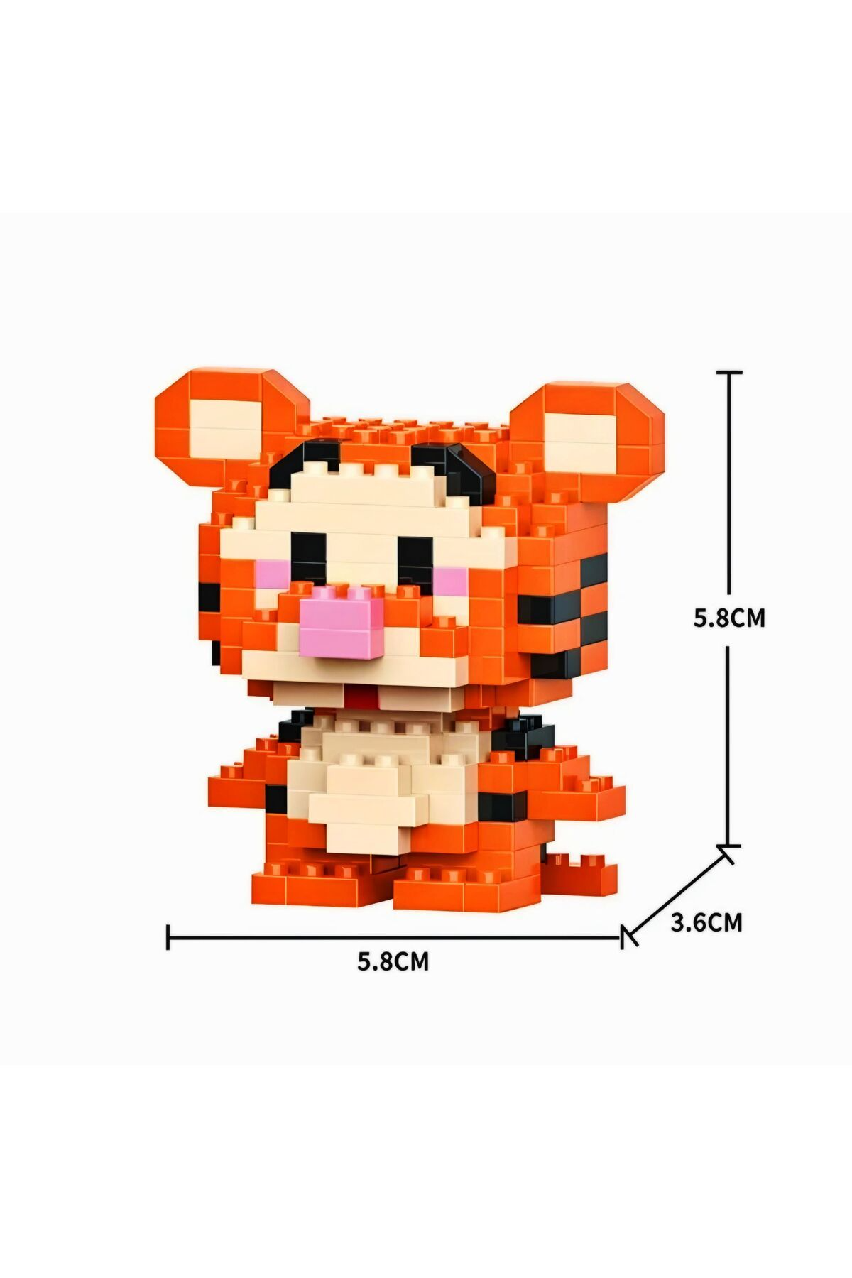 Winnie The Poo and Tiger Küçük Parçacık LEGO Masaüstü Dekorasyonu