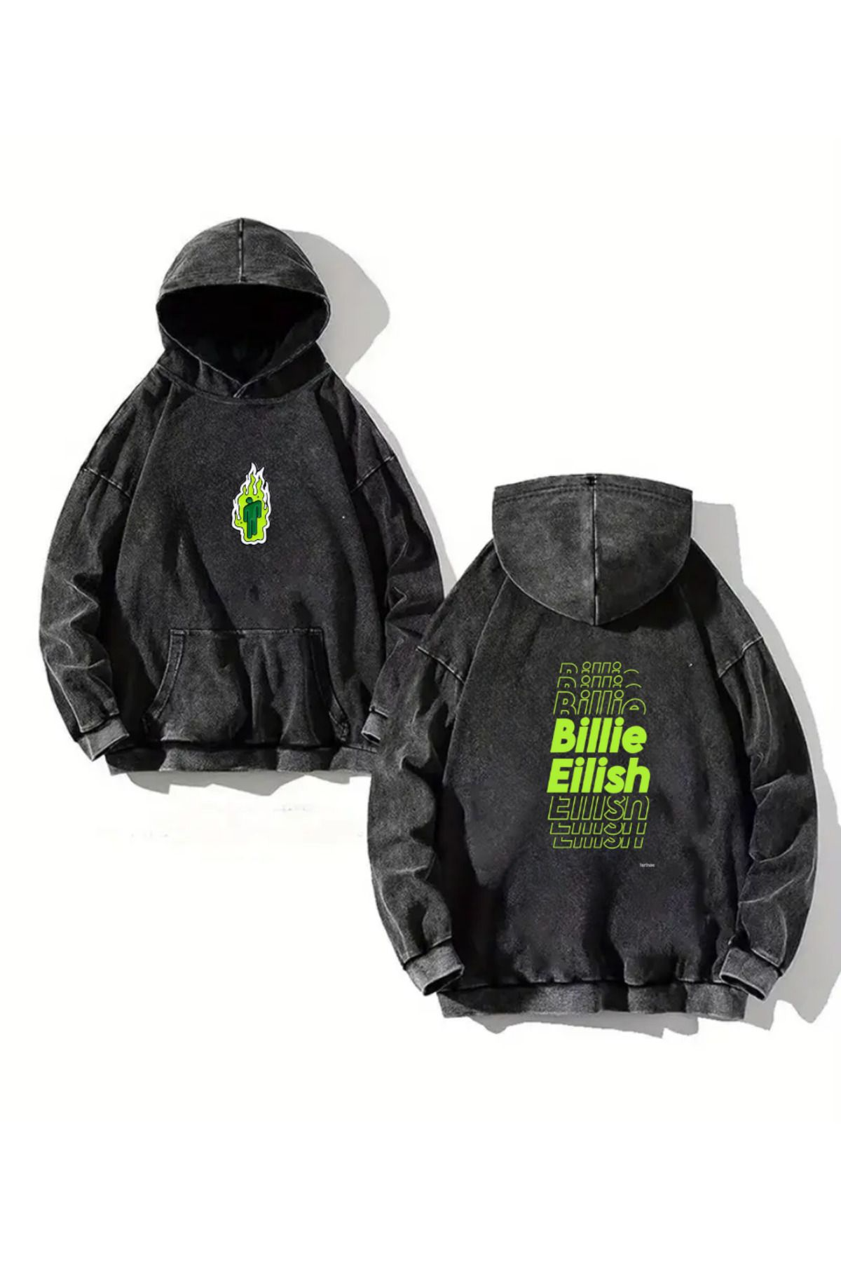 Billie Eilish Kapüşonlu Sweatshirt Hoodie