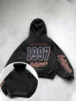 Yıkamalı Caliofornia Kapüşonlu Sweatshirt Hoodie