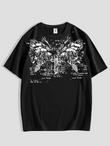Gothic Baskılı Unisex Oversize T-shirt