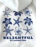 Delightful Detail Baskılı Kapşonlu Sweatshirt