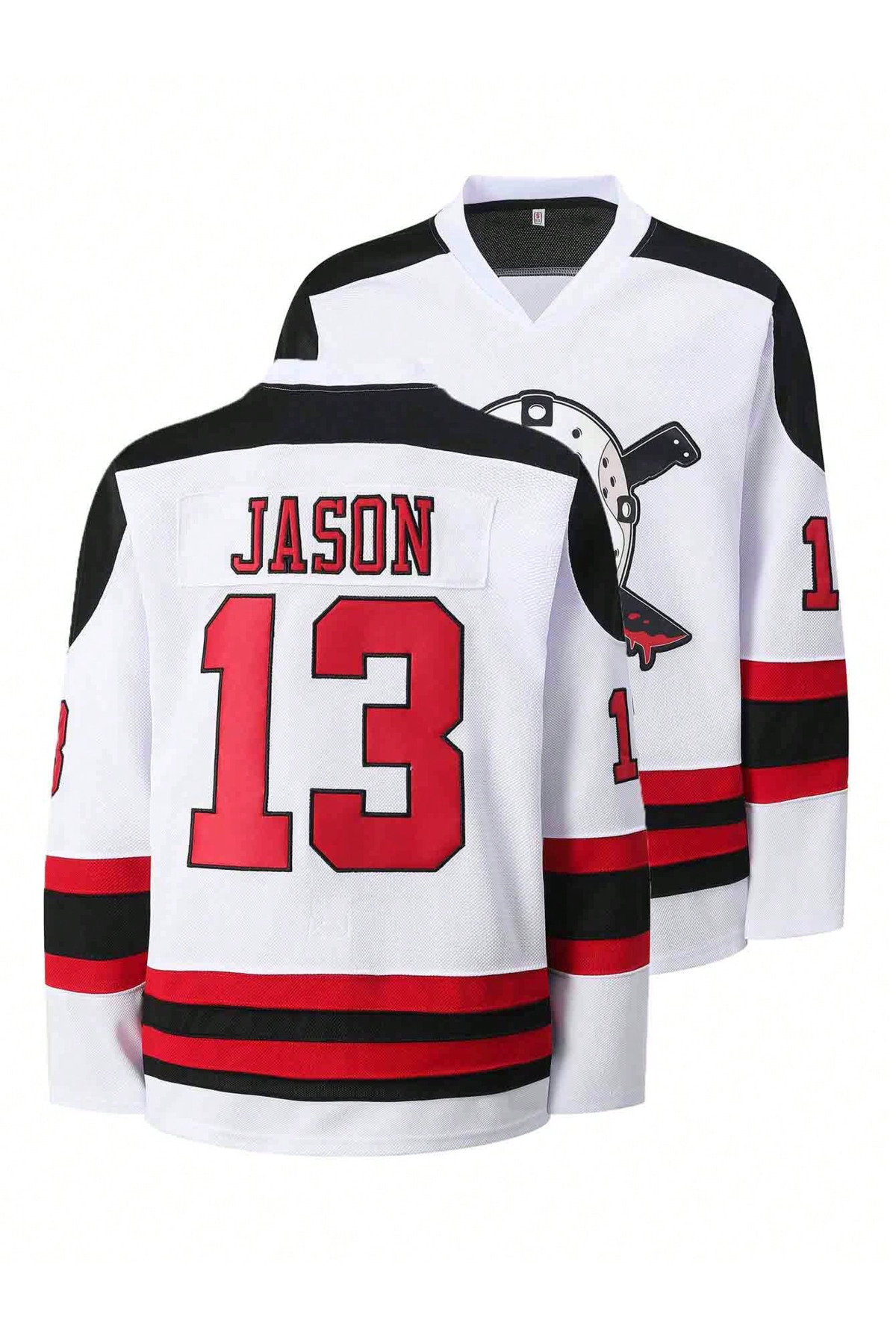 Voorhees Jason Friday V Yaka Uzun Kollu Jersey Forma