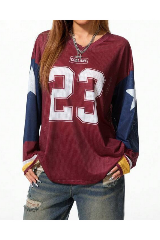 23 Design Y2K Uzun Kollu Jersey Forma