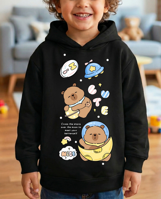 Young Capibara Series 3 iplik Kalın Sweet Hoodie