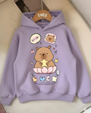 Young Capibara Series 3 iplik Kalın Sweet Hoodie