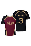 Siyah Bordo Anime Blue Lock 3 SACHS Forma Unisex T-shirt