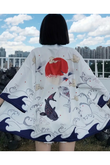 Haori Fish Design Unisex Kimono