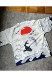 Haori Fish Design Unisex Kimono