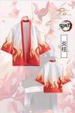 Beyaz Anime Demon Slayer Kyojuro Rengoku Unisex Kimono