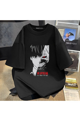 Anime Tokyo Ghoul Baskılı Unisex Oversize T-Shirt