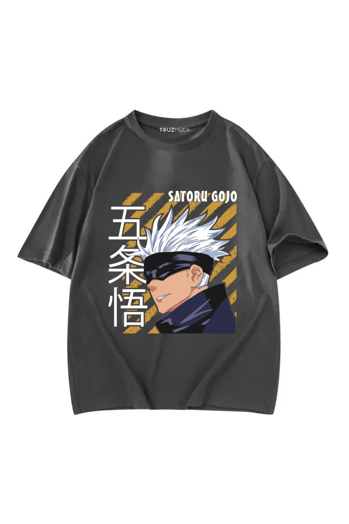 Anime Jujutsu Kaisen Satoru Gojo Baskılı Unisex Oversize T-Shirt