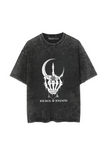 Rock Serisi Black Blood Baskılı Unisex Oversize T-Shirt