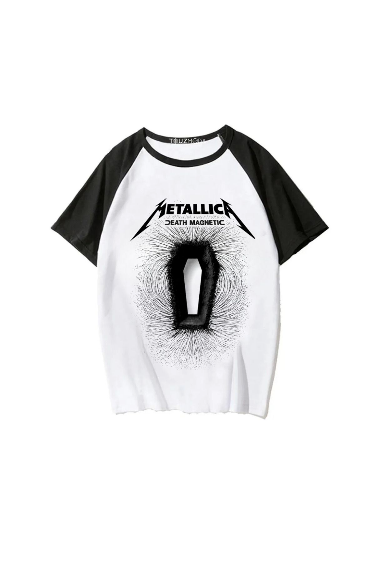 Rock Serisi Metallica Death Magnetic Baskılı Unisex Oversize T-Shirt