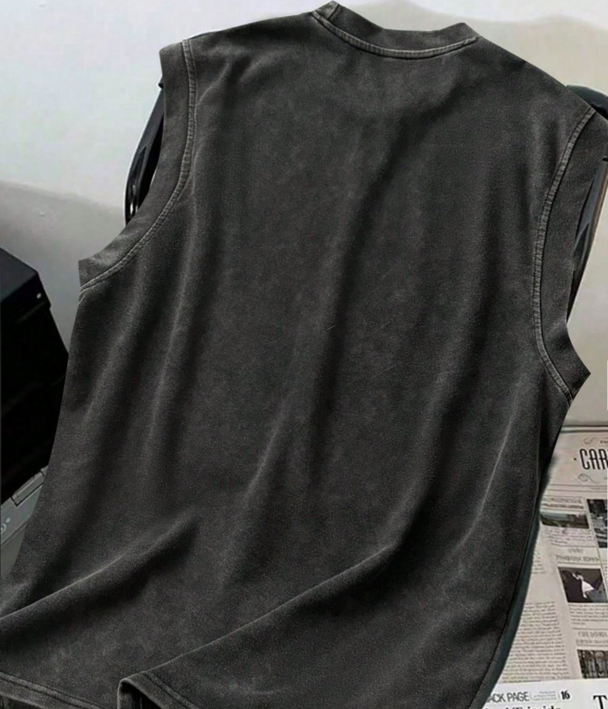 Rock And Roll Kolsuz Atlet Bisiklet Yaka Yıkamalı Vintage Unisex Oversize T-Shirt