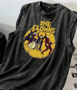 The Clowns Atlet Bisiklet Yaka Yıkamalı Vintage Unisex Oversize T-Shirt