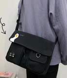 You Ok Unisex Cepli Unisex Siyah Postacı Çantası