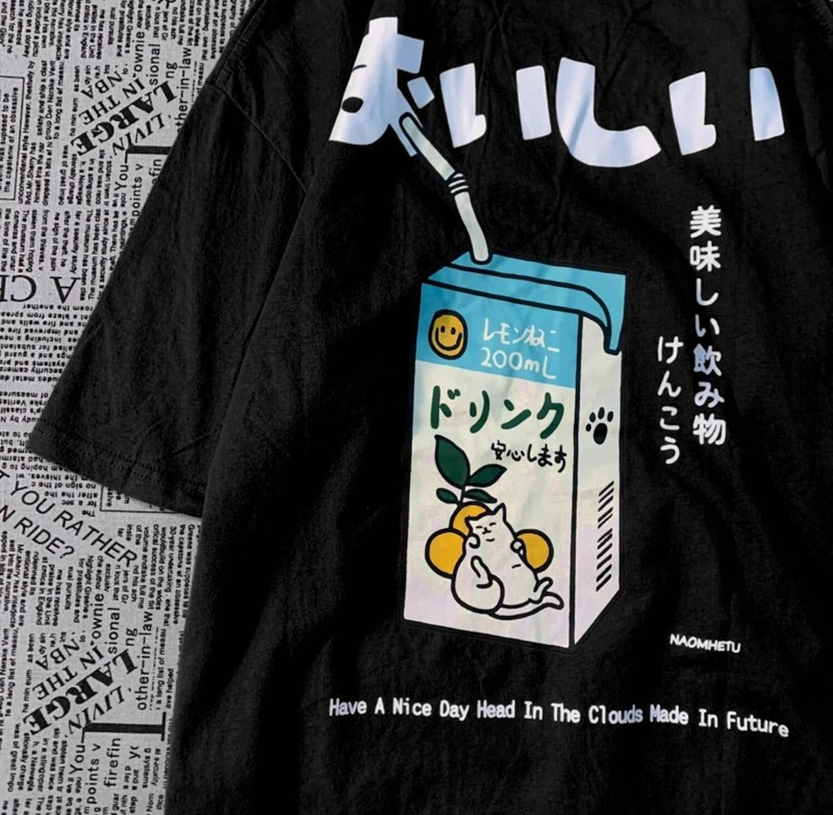 Cat Lemon Juice Unisex T-shirt