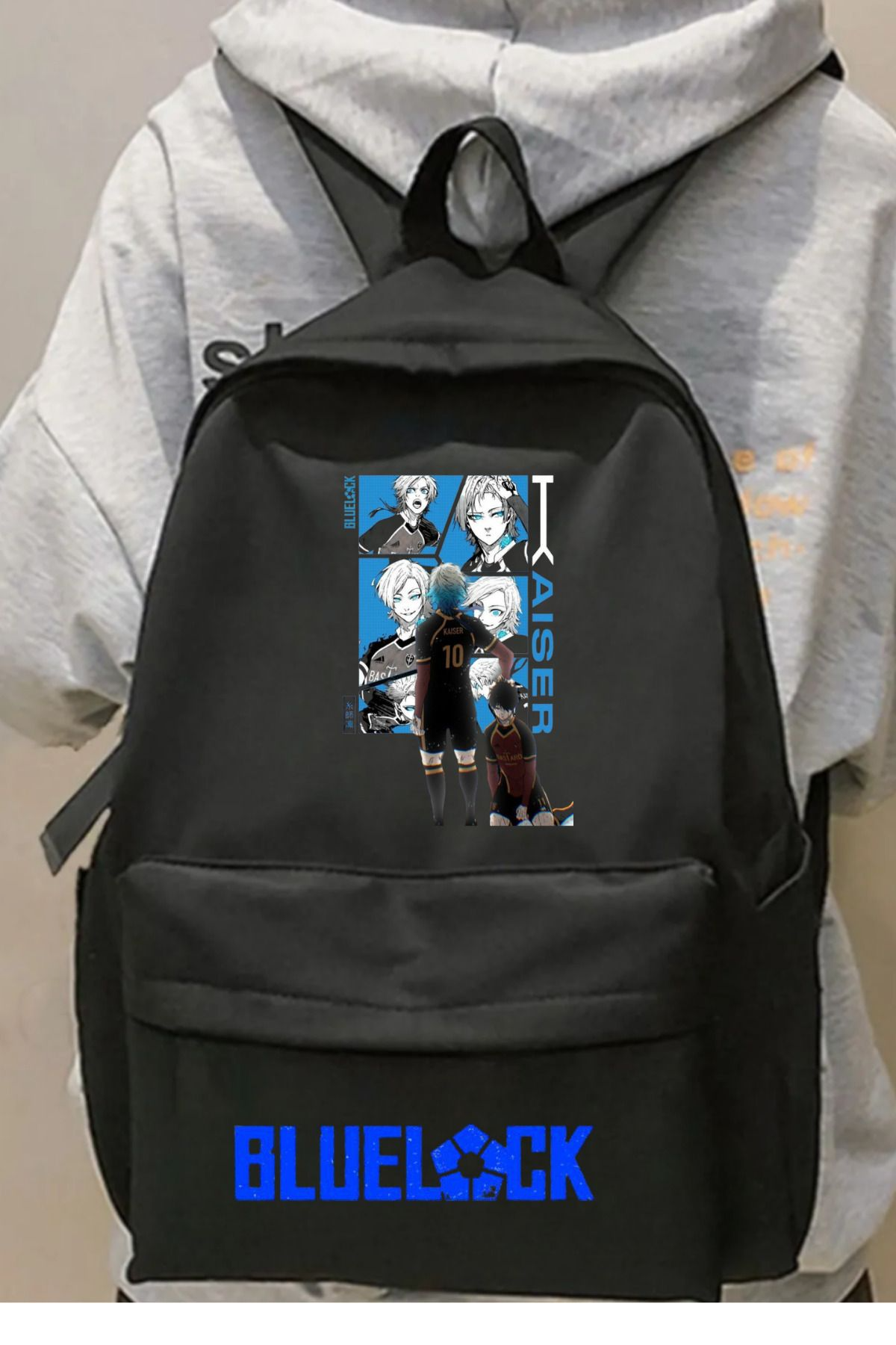 Anime Blue Lock Aiser Baskılı Sırt Çantası