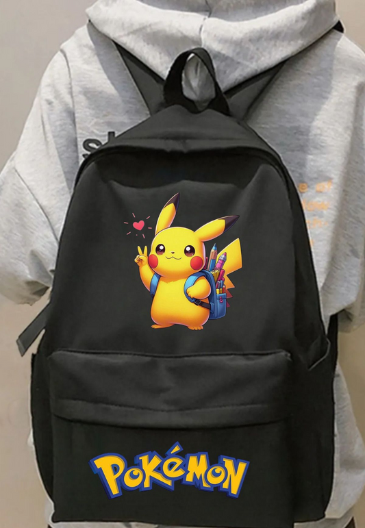 Pokemon Pikachu Baskılı Okul, Dershane, Kurs Sırt Çantası