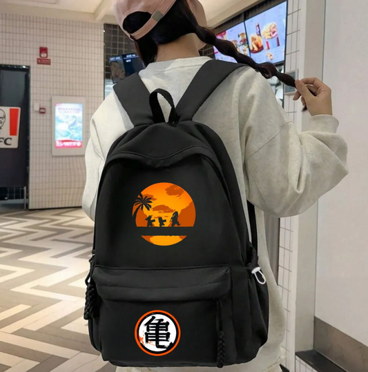 Anime Dragon Ball Baskılı Unisex Okul Sırt Çantası