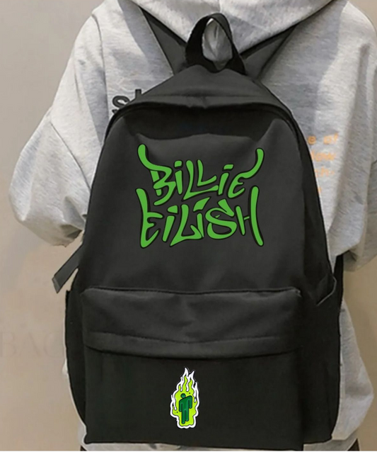 Billie Eilish Baskılı Unisex Okul Sırt Çantası
