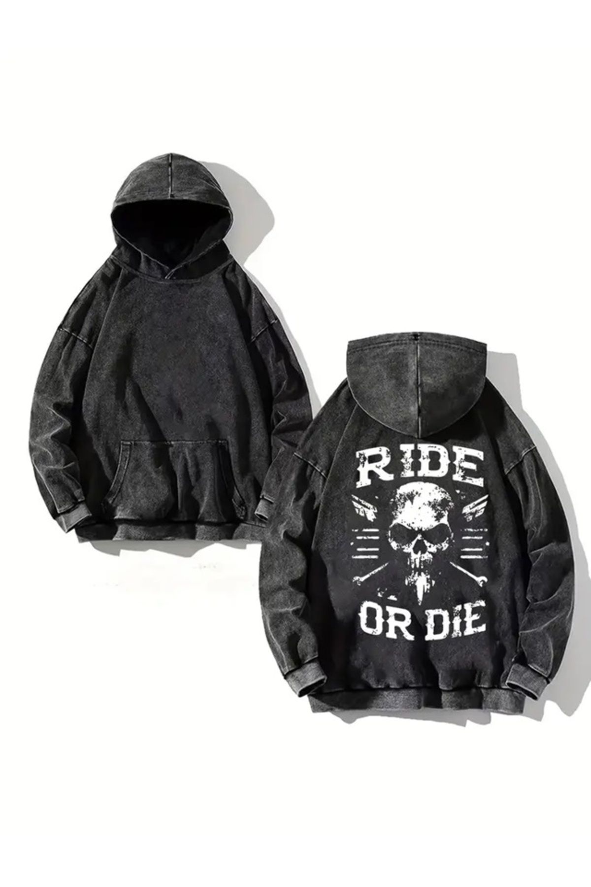 Ride or Die Kapüşonlu Sweatshirt Hoodie