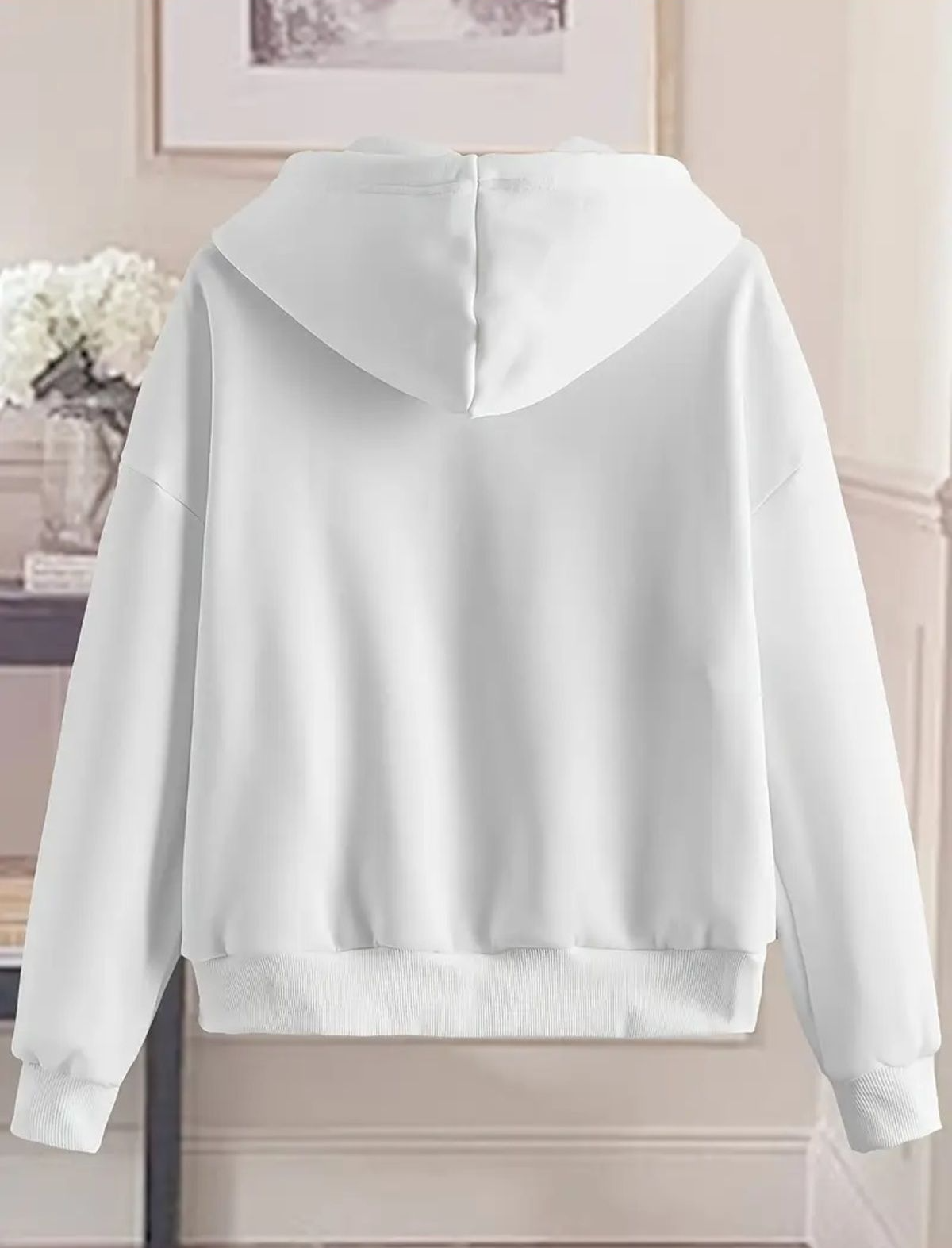 Kitty Baskılı Oversize Fermuarlı Siyah Unisex Kapüşonlu Hırka