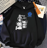 Mikage Reo Detail Baskılı Kapşonlu Sweatshirt