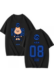 K-POP 08 Han Stray Kids Karma Baskılı Unisex Oversize T-Shirt