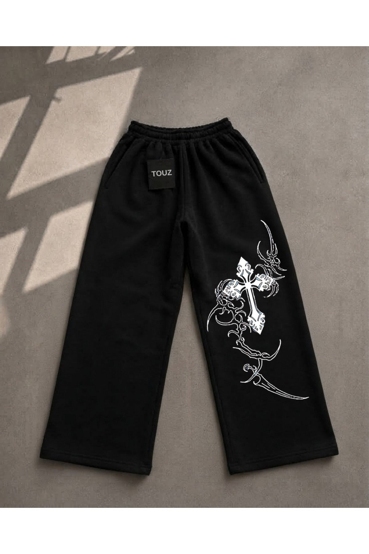 Gothic Baskılı Oversize Baggy Unisex Eşofman Altı
