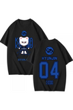K-POP 04 Hyunjin Stray Kids Karma Baskılı Unisex Oversize T-Shirt