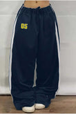 05 Number Oversize Bel İp Detaylı Baggy Eşofman Altı