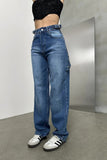 Y2K Streetwear Detail Jean Pantolon