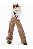 Camo Cargo Retro Baggy Jean Pantolon