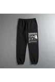 Rock Serisi Radiohead Baskılı Oversize Unisex Siyah Eşofman Altı